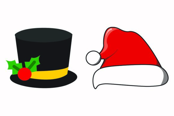 Christmas Cap Santa Illustration