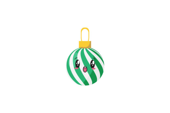 Christmas Cute Ball Decorations Assets for Illustrations
