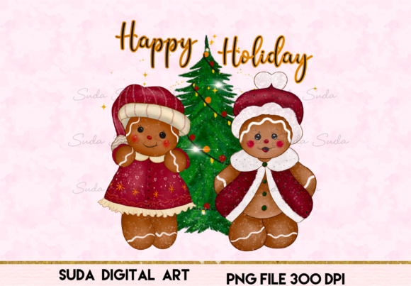 Christmas Cute Cookie Sublimation Illustrations