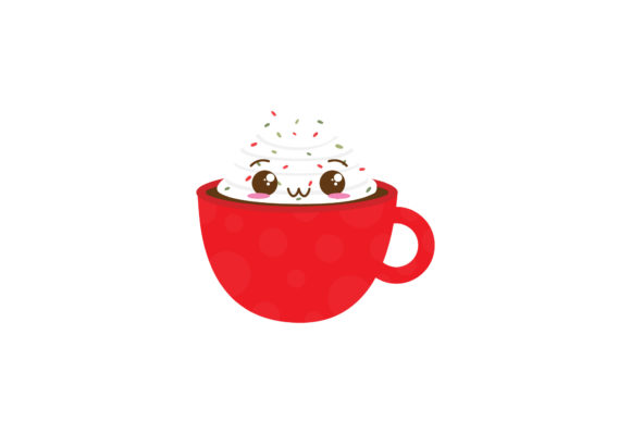 Christmas Cute Hot Chocolate Illustrations for Festive Design