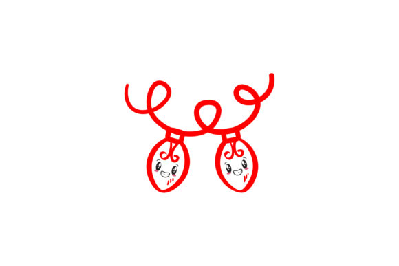 Christmas Cute Light Icon Vector Review