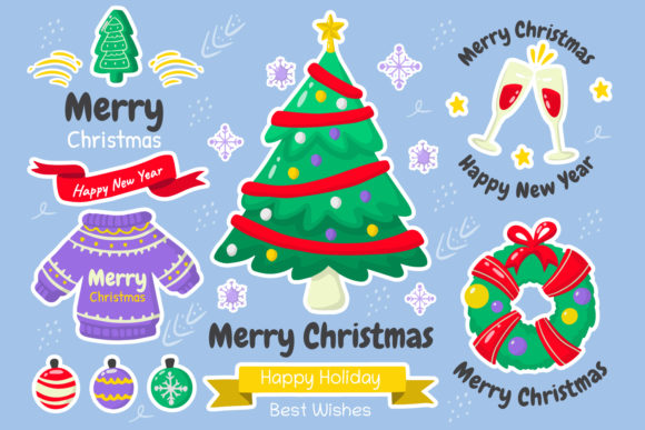 Christmas Elements Vol.1: A Festive Graphic Design Asset