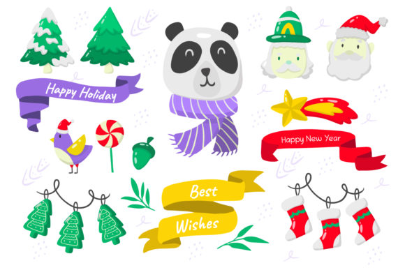 Christmas Elements Vol.11: A Festive Illustration Bundle