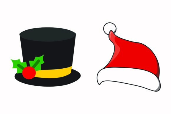 Christmas Hat Santa Accessories Vectors