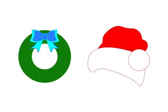 Christmas Hats and Hanging Decoration070 Illustrations