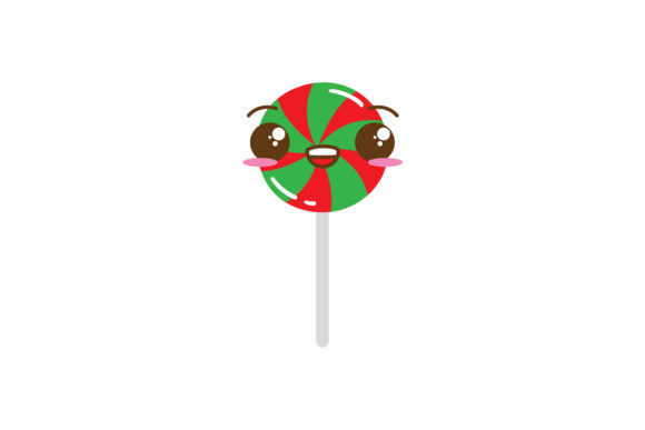 Christmas Lollipop Vector Cute Illustrations