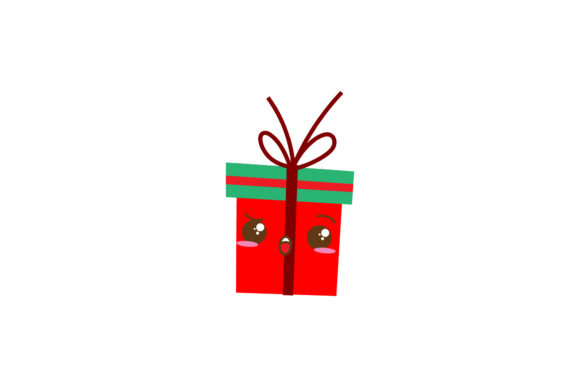 Christmas Present Box Cute Vector Illustration Review
