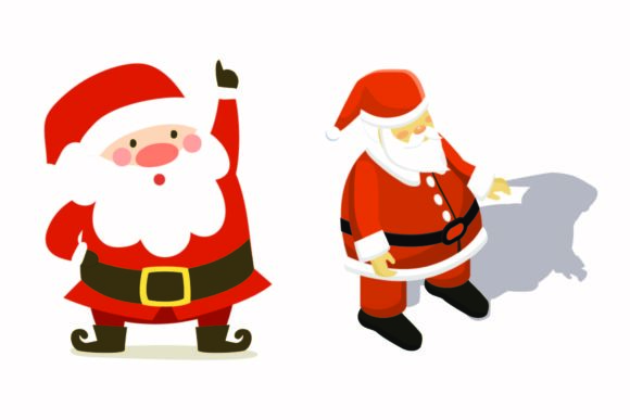 Christmas Santa Cute Beard Illustrations Review