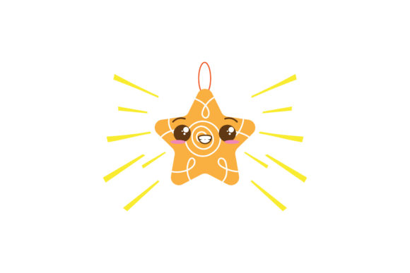 Christmas Star Ornaments Asset Vector for Blog & Website Design