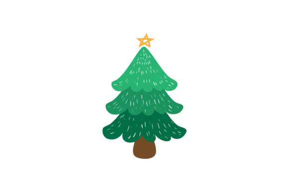Christmas Tree Illustrations Vector for Festive Branding