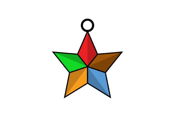 Star Christmas Icon: A Festive Graphic Design Asset
